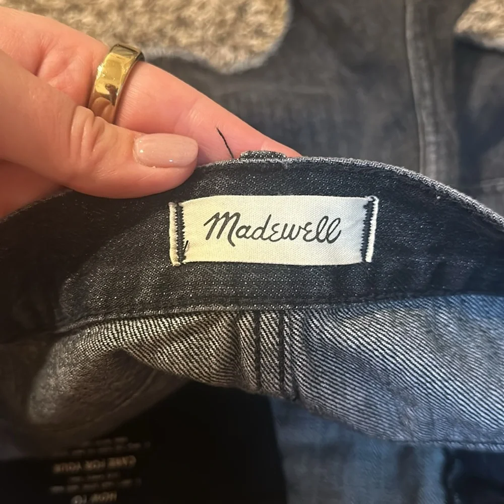 Madewell Relaxed Denim Shorts Black Size 31
